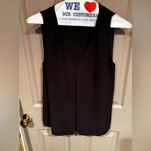 H&M Black V-Neck Sleeveless Blouse